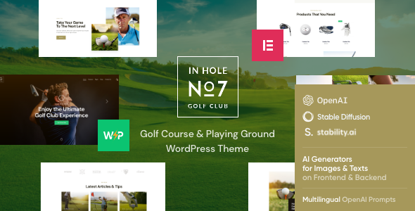 Elevate your golf club site with the N7 - Golf Club  Sports Events Theme. Versatile and loaded with features. Available now on Bevaultx!