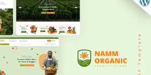 Discover Namm – a vibrant Organic Grocery Shop WordPress Theme perfect for agricultural businesses