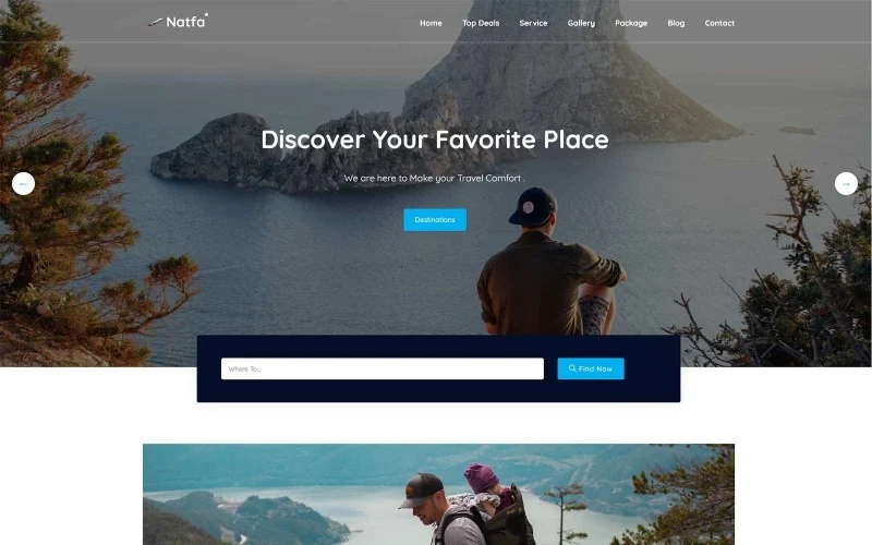 Natfa is a stylish WordPress Theme that developed for tour