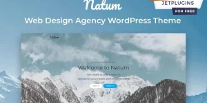 Present your web design agency in the most engaging way with Natum theme. It has a stylish