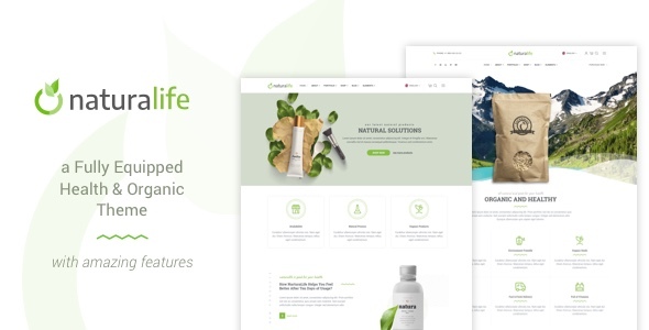 Naturalife | Health  Organic WordPress Theme – Perfect Harmony of Elegance and Functionality If you’re into promoting a healthy lifestyle and organic products