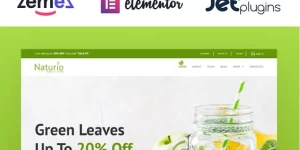 Elevate your online business with the Naturio Food Store Template Elementor WooCommerce Theme! Enjoy interactive designs