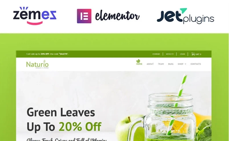 Elevate your online business with the Naturio Food Store Template Elementor WooCommerce Theme! Enjoy interactive designs