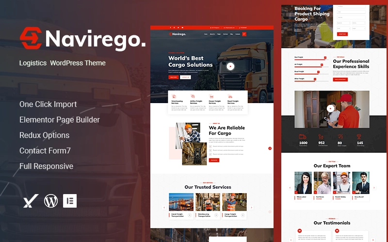 Navirego Transport and Logistic WordPress topic is an excellent quality venture. This is a topic that you can use to fabricate your business