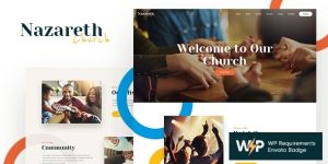 Boost your religious website with Nazareth - Church  Religion WordPress Theme. Easy customization