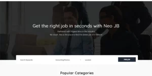 Neo Job Board is crafted with a thorough understanding of the business to connect employers and candidates. The theme is easy to use and customize even you're beginners with WordPress - it's also friendly with users and seekers. It will be suitable for you to show professional job board websites…