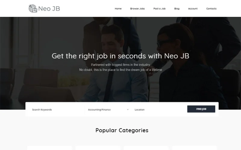 Neo Job Board is crafted with a thorough understanding of the business to connect employers and candidates. The theme is easy to use and customize even you're beginners with WordPress - it's also friendly with users and seekers. It will be suitable for you to show professional job board websites…