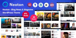 Neoton is modern and unique Blog News  Magazine WordPress Theme. Its perfect for any News/Magazine or any category like Blogs