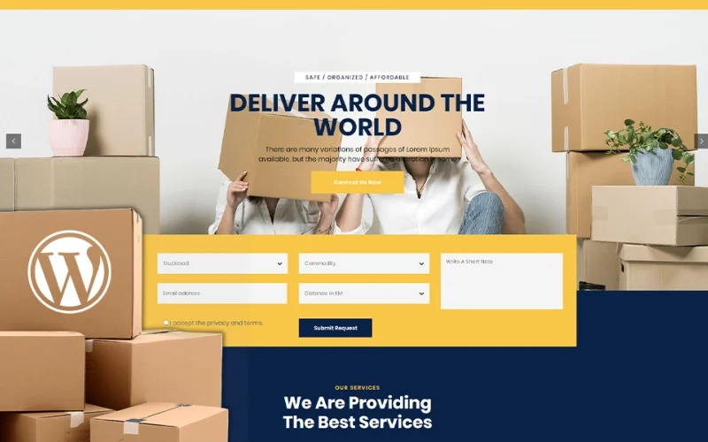 Nescobee WordPress is a brand new and comprehensive WordPress theme perfectly suitable for movers WordPress Websites