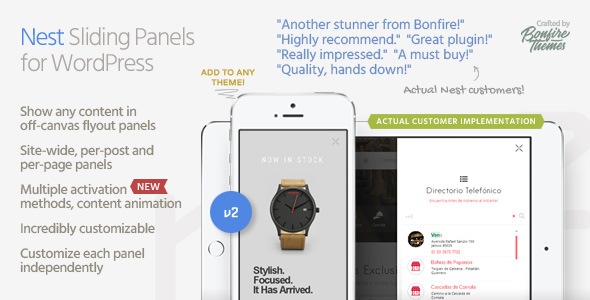 Upgrade your WordPress site with Nest - stylish sliding panels for enhanced user experience. Easy to integrate and fully customizable. Try it now!