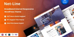 Netline is one of the best internet responsive services for WordPress themes. it's seen as a small theme