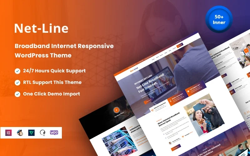 Netline is one of the best internet responsive services for WordPress themes. it's seen as a small theme