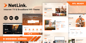 Discover the Netlink WordPress Theme for broadband and TV service providers. SEO optimized and highly customizable. Available on Bevaultx.