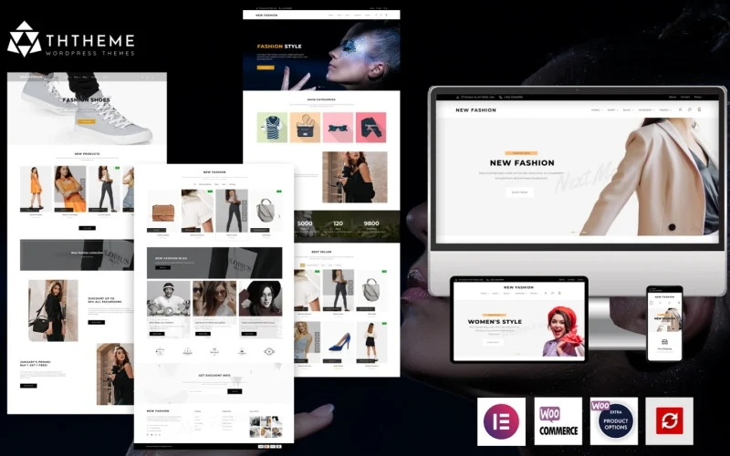 New Fashion is our new product on fashion theme and fashion style. The theme is pre-built with 12 home page interfaces. Use the copyrighted framework developed from ThTheme with premium dedicated Widgets for elementor. With high customization and compatibility. You can edit any display with elementor