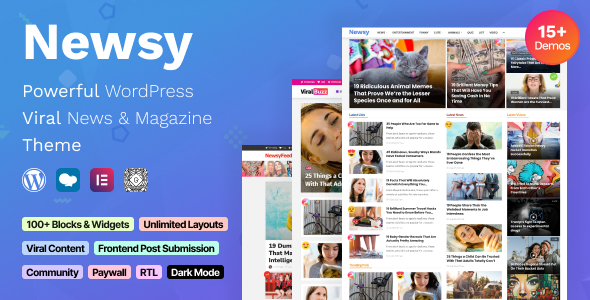 Newsy - Viral News  Magazine WordPress Theme: The Ultimate Solution for Engaging Content Are you on the hunt for a WordPress theme that can make your news and magazine site stand out? Look no further because the Newsy - Viral News  Magazine WordPress Theme might be exactly what…