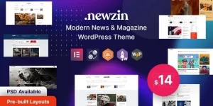 Newzin is a WordPress theme perfect for news