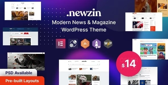 Newzin is a WordPress theme perfect for news