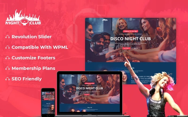 Need a Sparkling presence of your Disco or party place on the internet? Then Night Club - Party WordPress Theme is specially designed and developed to make a dazzling appearance across the web. This theme can be all together used as an informative site to enhance booking of your Party…