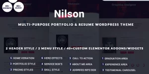 Nilson - Multipurpose Personal Portfolio Resume WordPress Theme