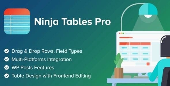 Ninja Tables is the Best Selling WordPress table builder plugin with a user-friendly layout