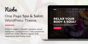 Enhance your spa or salon website with Niobe Spa Salon WordPress Theme. Enjoy responsive design