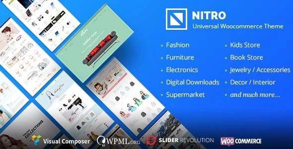 Nitro is the ultimate WooCommerce theme with ready-to-use layouts for fashion