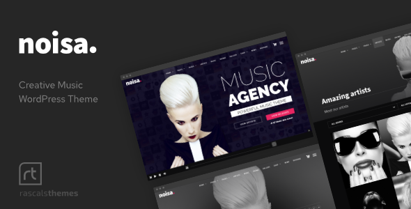 Elevate your online presence with Noisa WordPress Music  Events Theme. Modern