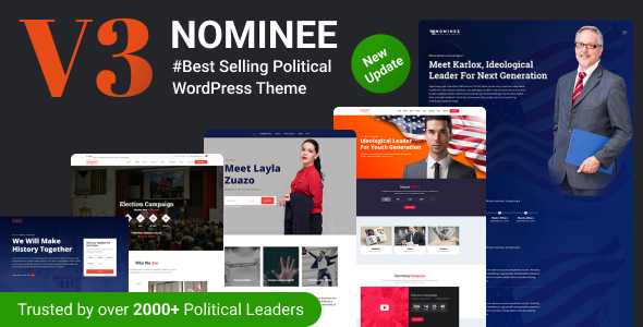 Nominee - a Political WordPress Theme for Political Leader