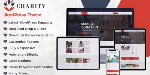 The Charity Nonprofit Fundraising WordPress Theme is an elegant