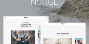 Norge is a responsive blog WordPress Theme that combines a minimalist design and effortless blogging. It has a responsive layout and it looks crisp and clear on Retina displays. The Theme comes with sidebar and full width layouts