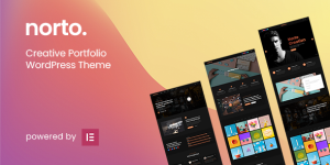 Showcase your creative work with the Norto Creative Portfolio WordPress Theme. Get access via Bevaultx. Perfect for artists