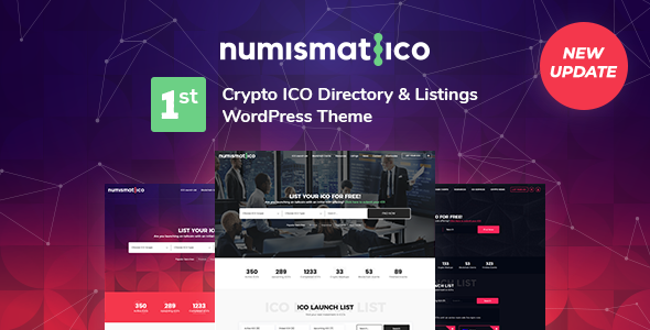 Create a comprehensive cryptocurrency directory with Numismatico Theme. SEO optimized