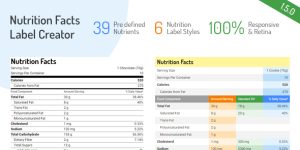 Create professional Nutrition Facts labels effortlessly with our Nutrition Facts Label Creator! Featuring 39 essential nutrients