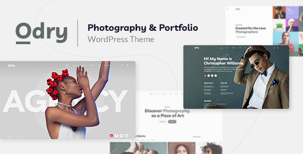 Elevate your photography portfolio with Odry Theme. Stylish