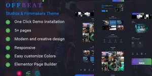 Offbeat - Movie Studios  Filmmakers Theme WordPress Theme