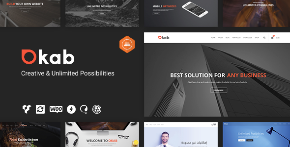 Discover the Okab Responsive Multi-Purpose WordPress Theme. Highly customizable