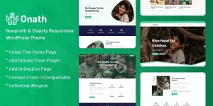 Onath is one of the best Nonprofit  Charity WordPress Theme. It is clean