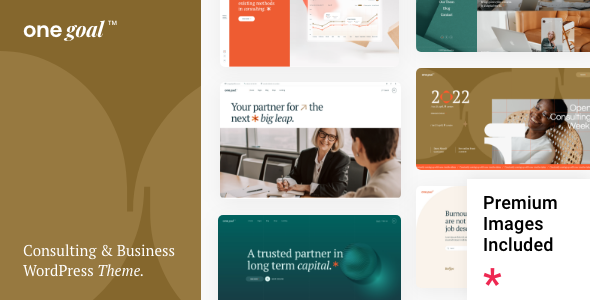 Discover the versatile and professional 'One Goal Business Consulting' WordPress theme on ThemeForest. Perfect for a sleek