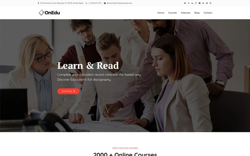 OnEdu - Education Courses LMS WordPress Theme is a great choice for your Online Learning website. Sharing and selling knowledge online will never be easier with the included learning management system - running an online learning business is now on your hand. Comes with a very Powerful Theme Options Panel…