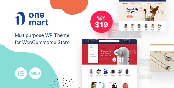 Onemart is a premium theme optimized for creating WooCommerce online stores that provides a super-fast interface for the ultimate user experience