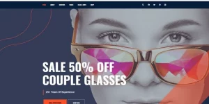 Optymus – WordPress ecommerce theme based on Woo-commerce plugin. It is suitable for sun glass