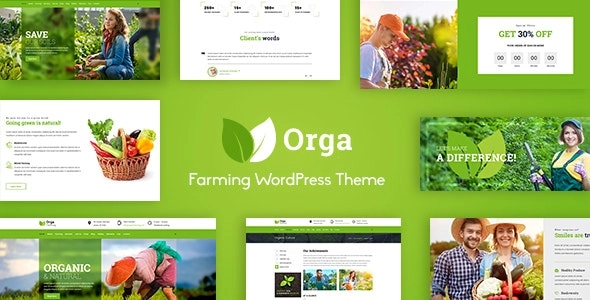 Orga is a fresh Organic Food  Farm WordPress theme