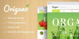 Origano - clean  fresh WordPress Theme. It is designed for organic food  Eco Farm-related websites: agricultural business