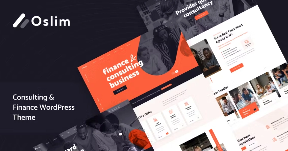 Discover Oslim – Consulting  Finance WordPress Theme