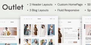 The Outlet theme is a simple eCommerce WordPress theme with all the necessary options to help you sell your products and services online. Start selling online with the WooCommerce-compatible theme.