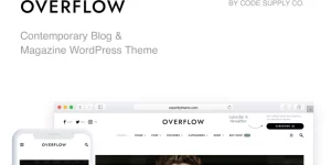 Overflow is a clean and well-thought WordPress theme for lifestyle bloggers