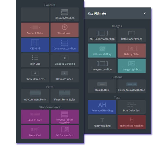 Introducing new tools for your website. With Oxy Ultimate