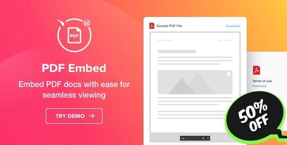 Unlock seamless PDF integration with the WordPress PDF Embed plugin by Elfsight! Effortlessly upload and display multiple PDFs on your site. Download it from the Bevaultx at a fraction of the cost and enhance your website's functionality today!