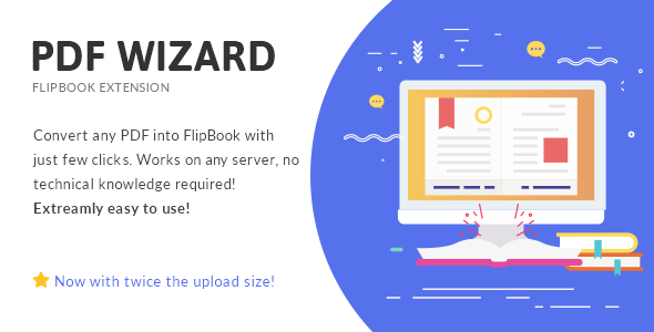 Convert any PDF to FlipBook with just a few clicks. This is Responsive FlipBook Plugin extension which comes with: bookshelf