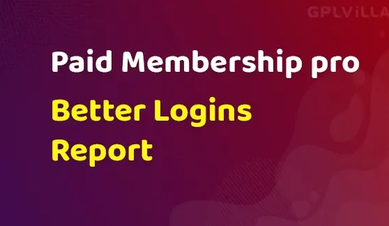 Paid Memberships Pro Better Logins Report Add On adds a new report to your Memberships > Reports screen. The report displays login